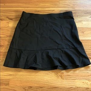 Loft Brand Pure Black Flare Style Skirt